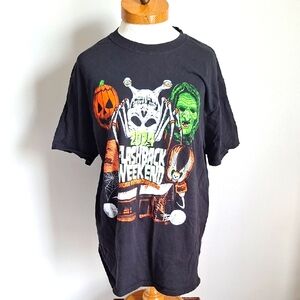 Flashback Weekend Graphic T-Shirt - Black